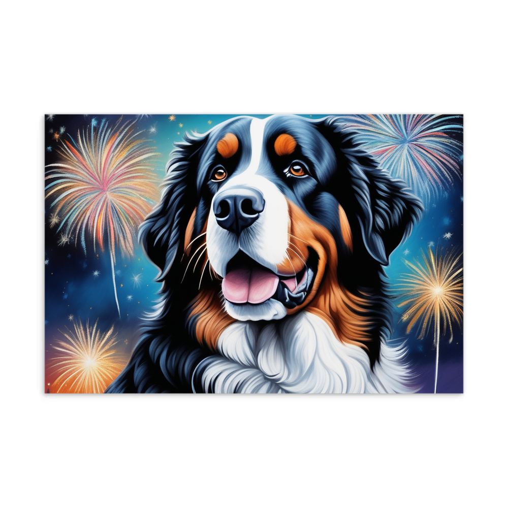 PugMug Custom Bernese Mountain Dog Postcard