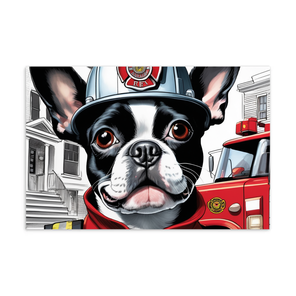 PugMug Custom Boston Terrier Postcard