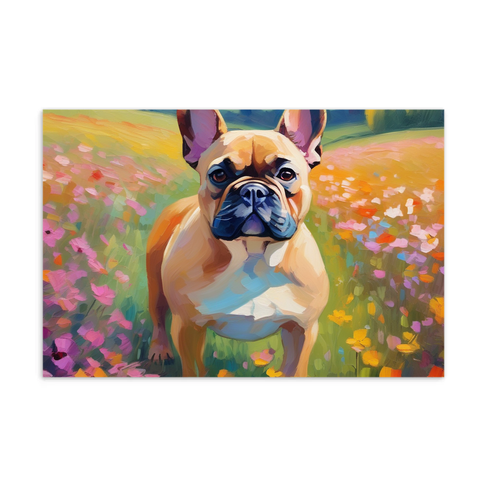 PugMug Custom Tan French Bulldog Postcard