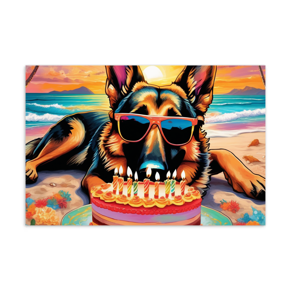 PugMug Custom German Shepherd Dog Postcard