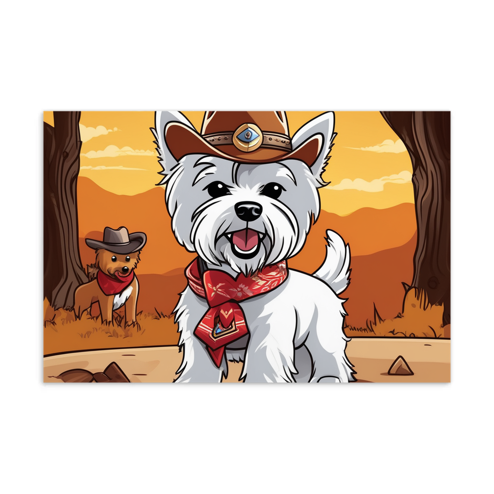 PugMug Custom West Highland White Terrier Postcard