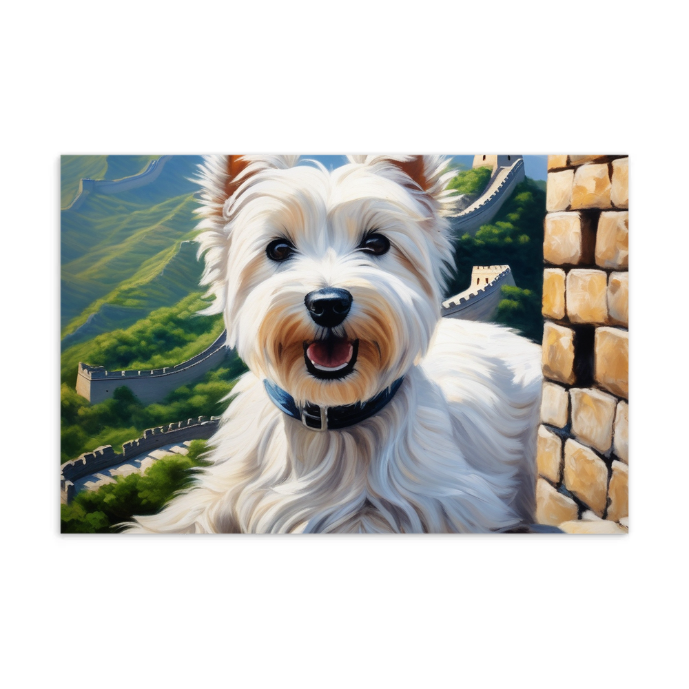 PugMug Custom West Highland White Terrier Postcard