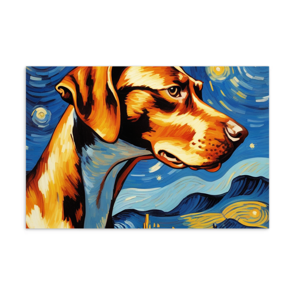 PugMug Custom Pointer Dog Postcard