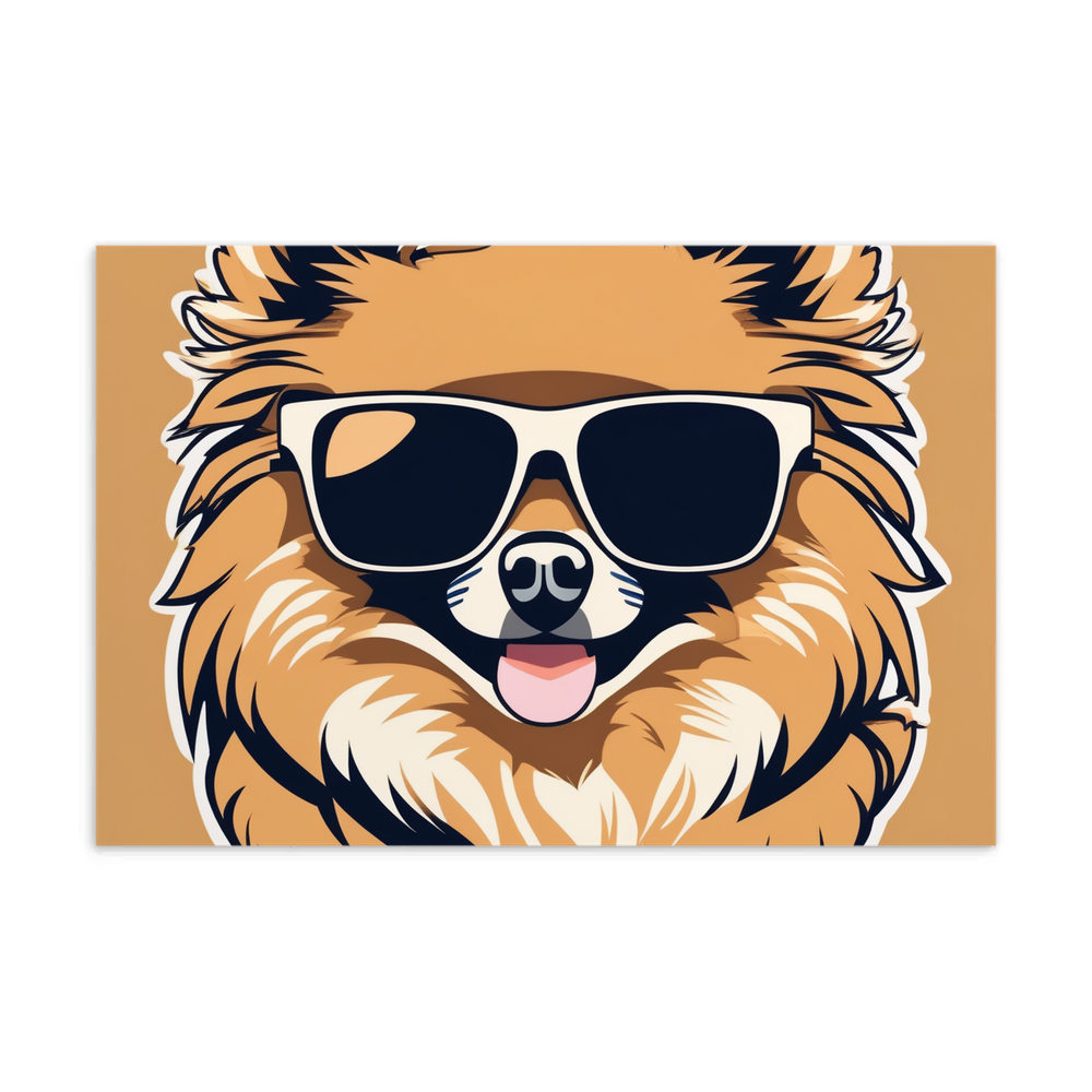 PugMug Custom Tan Pomeranian Postcard