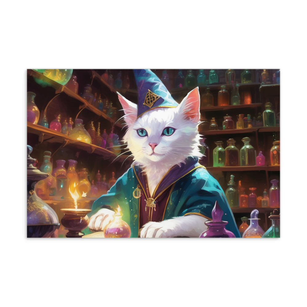 PugMug Custom White Exotic Cat Postcard