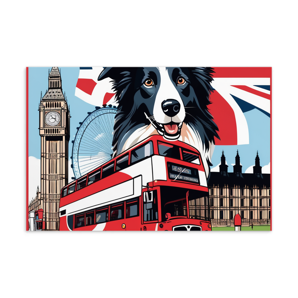 PugMug Custom Border Collie Postcard