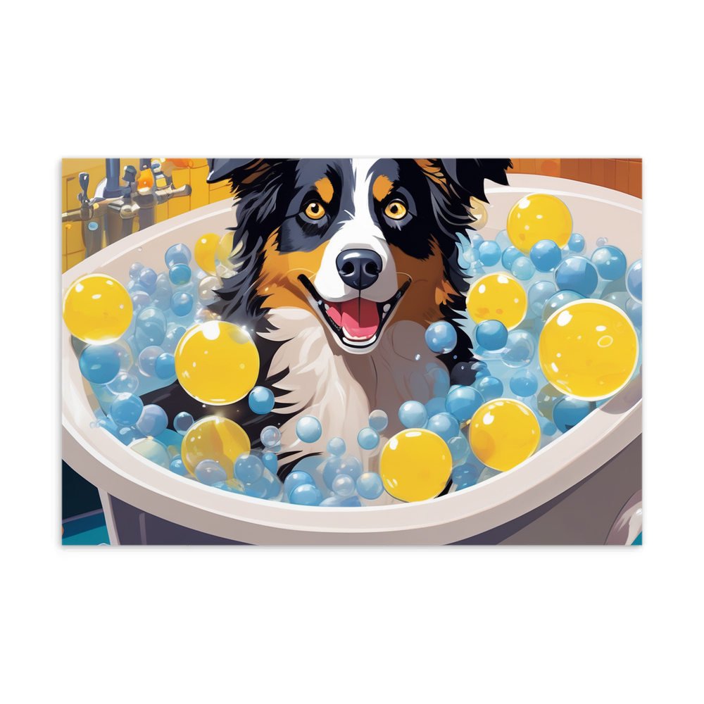 PugMug Custom Australian Shepherd Dog Postcard