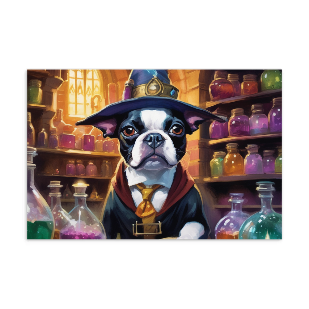 PugMug Custom Boston Terrier Postcard