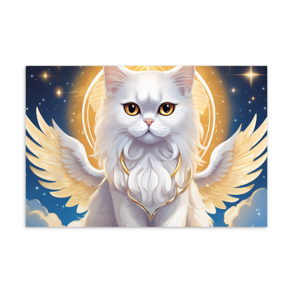 PugMug Custom White Persian Cat Postcard