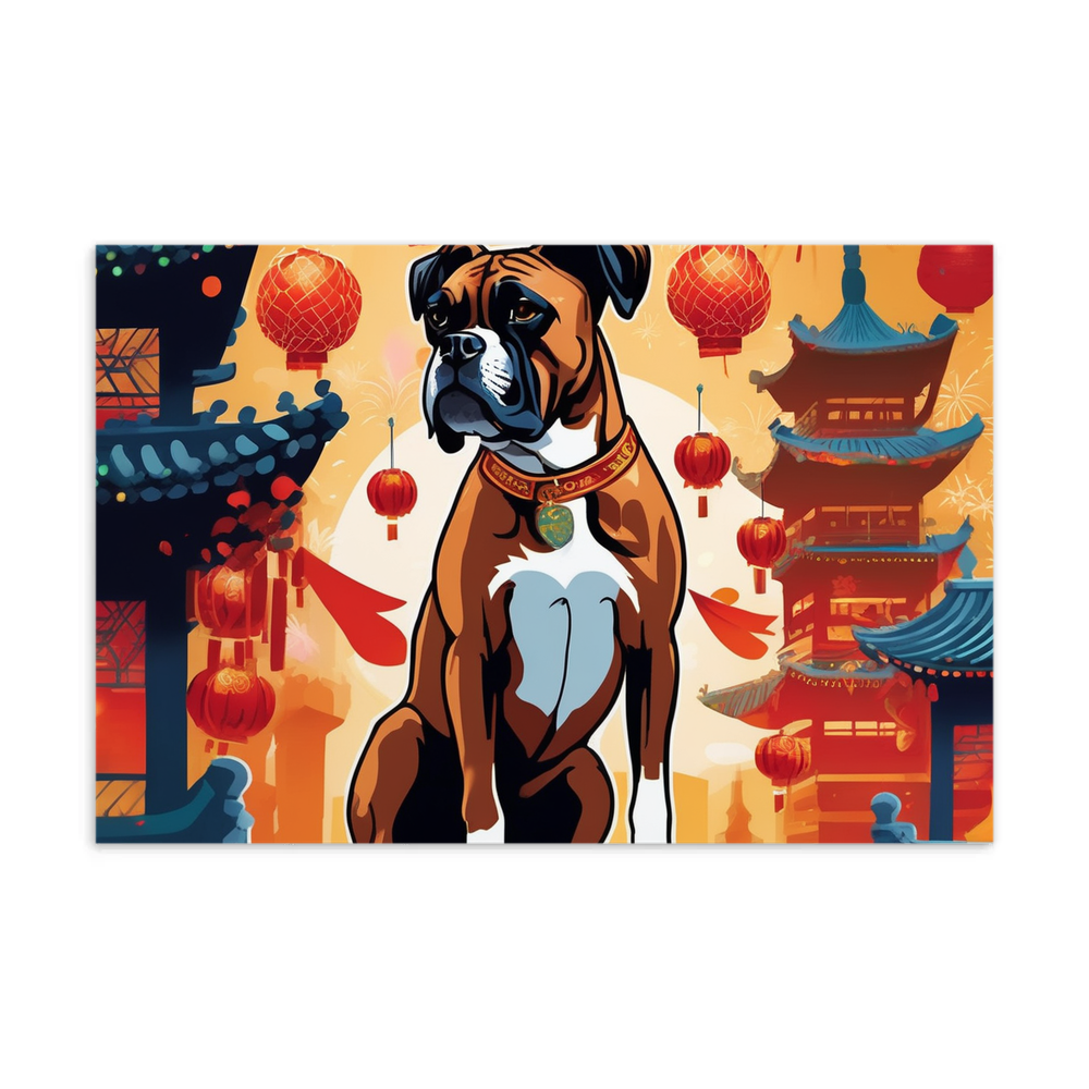 PugMug Custom Boxer Dog Postcard