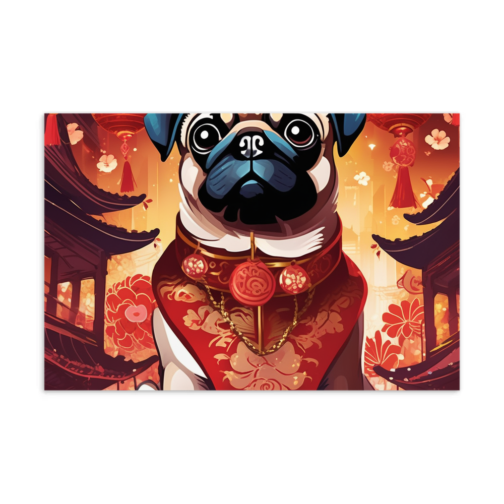 PugMug Custom Pug Postcard