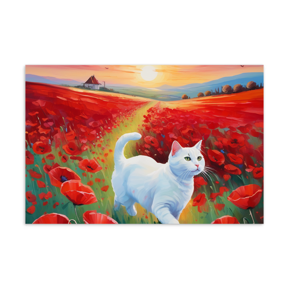 PugMug Custom White Companion Cat Postcard