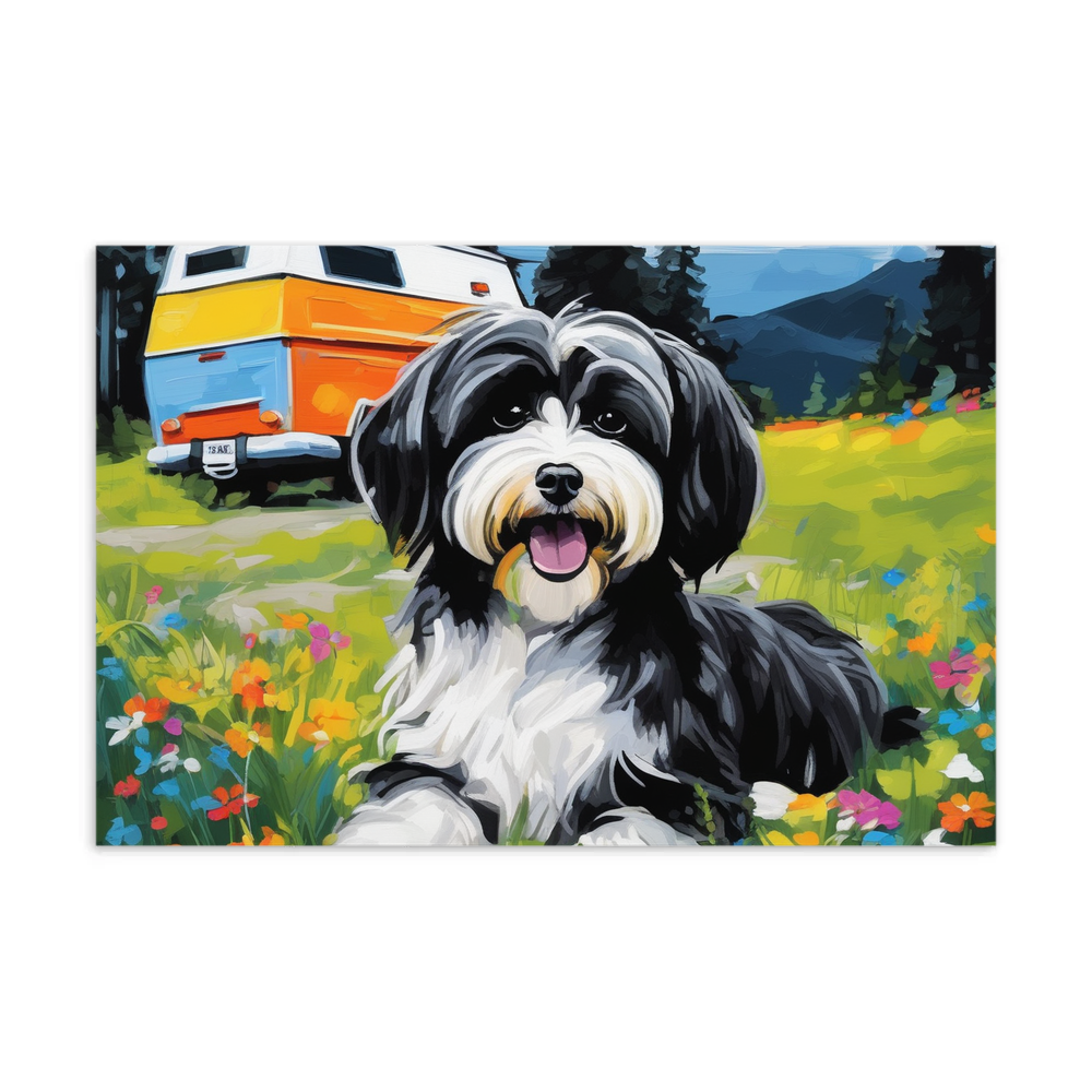 PugMug Custom Black-and-white Havanese Dog Postcard