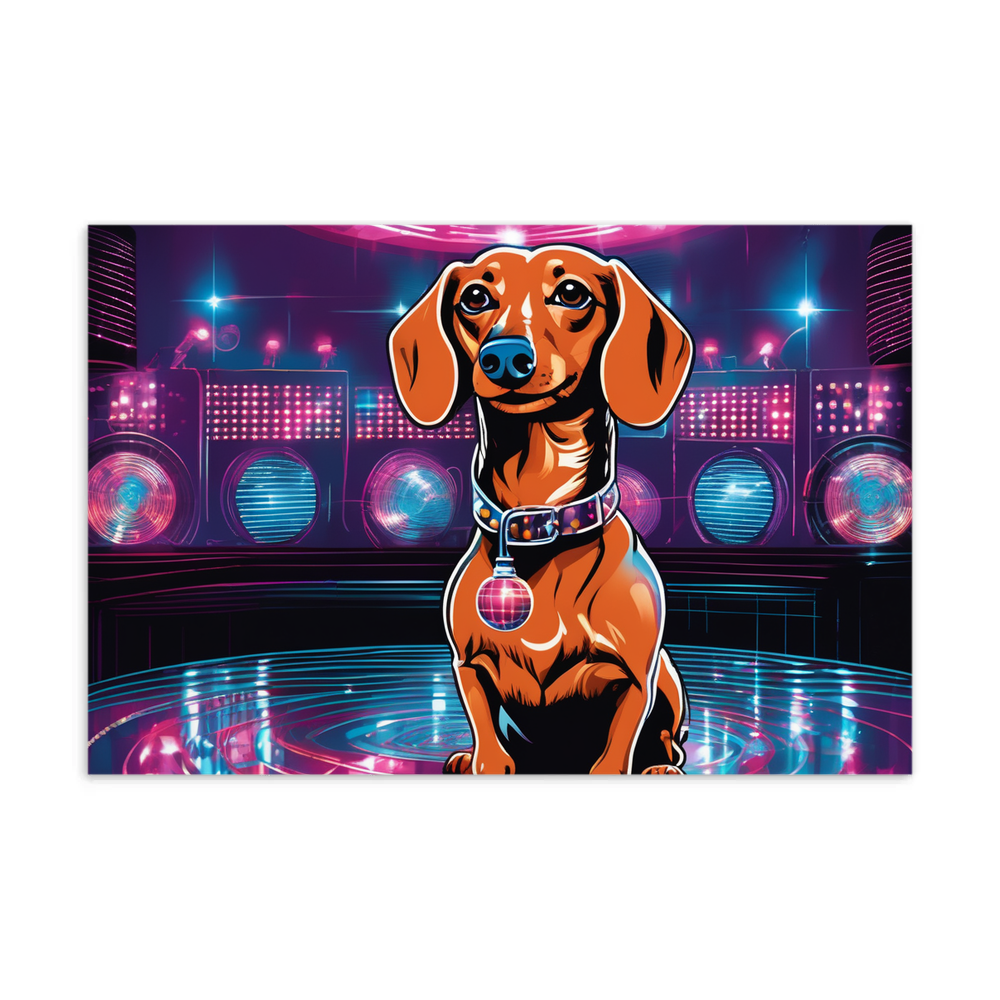 PugMug Custom Tan Dachshund Postcard