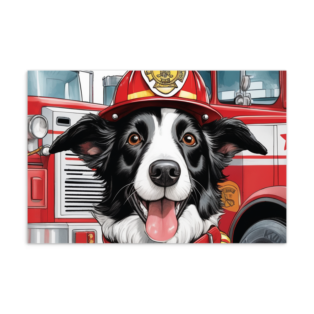 PugMug Custom Border Collie Postcard