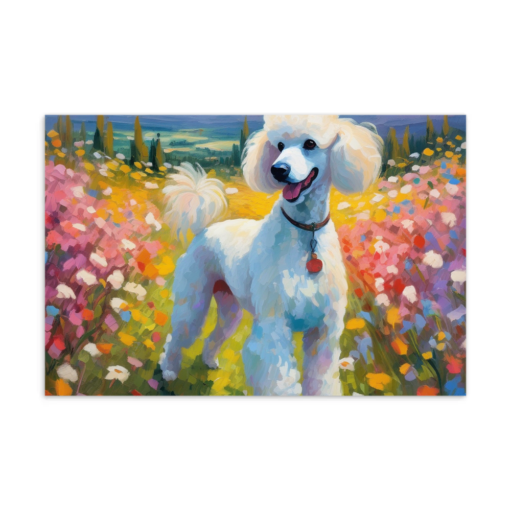 PugMug Custom White Poodle Postcard