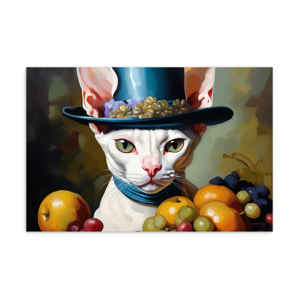 PugMug Custom White Sphynx Cat Postcard