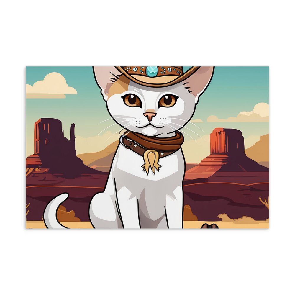 PugMug Custom White Abyssinian Cat Postcard