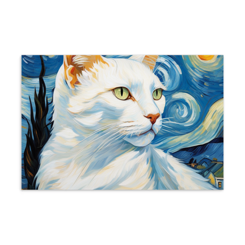 PugMug Custom White Companion Cat Postcard