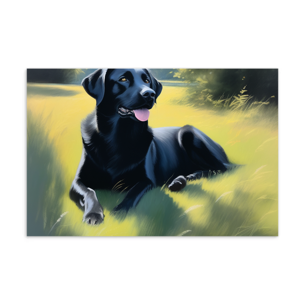 PugMug Custom Black Labrador Retriever Postcard