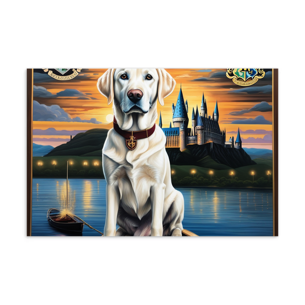 PugMug Custom White Labrador Retriever Postcard