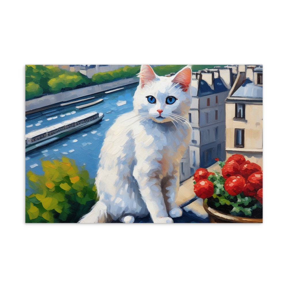 PugMug Custom White Ragdoll Cat Postcard
