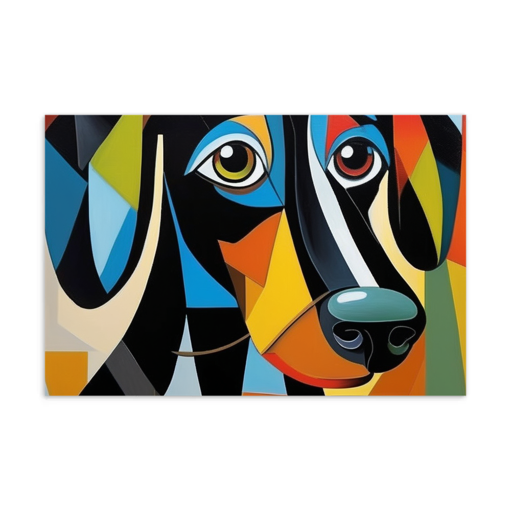 PugMug Custom Black Dachshund Postcard
