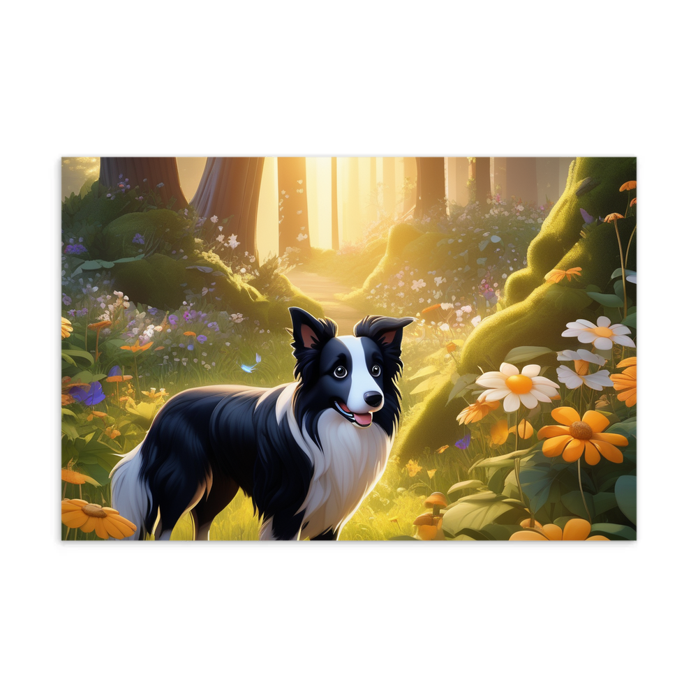 PugMug Custom Border Collie Postcard
