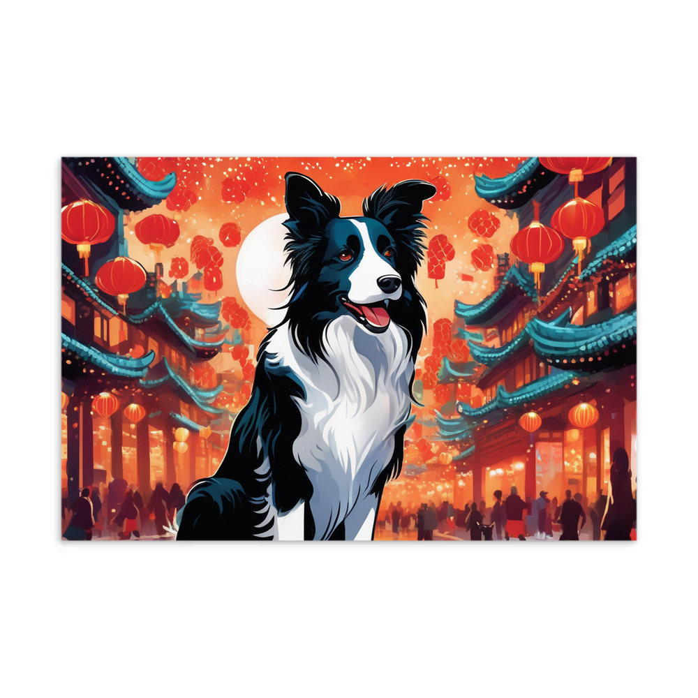 PugMug Custom Border Collie Postcard