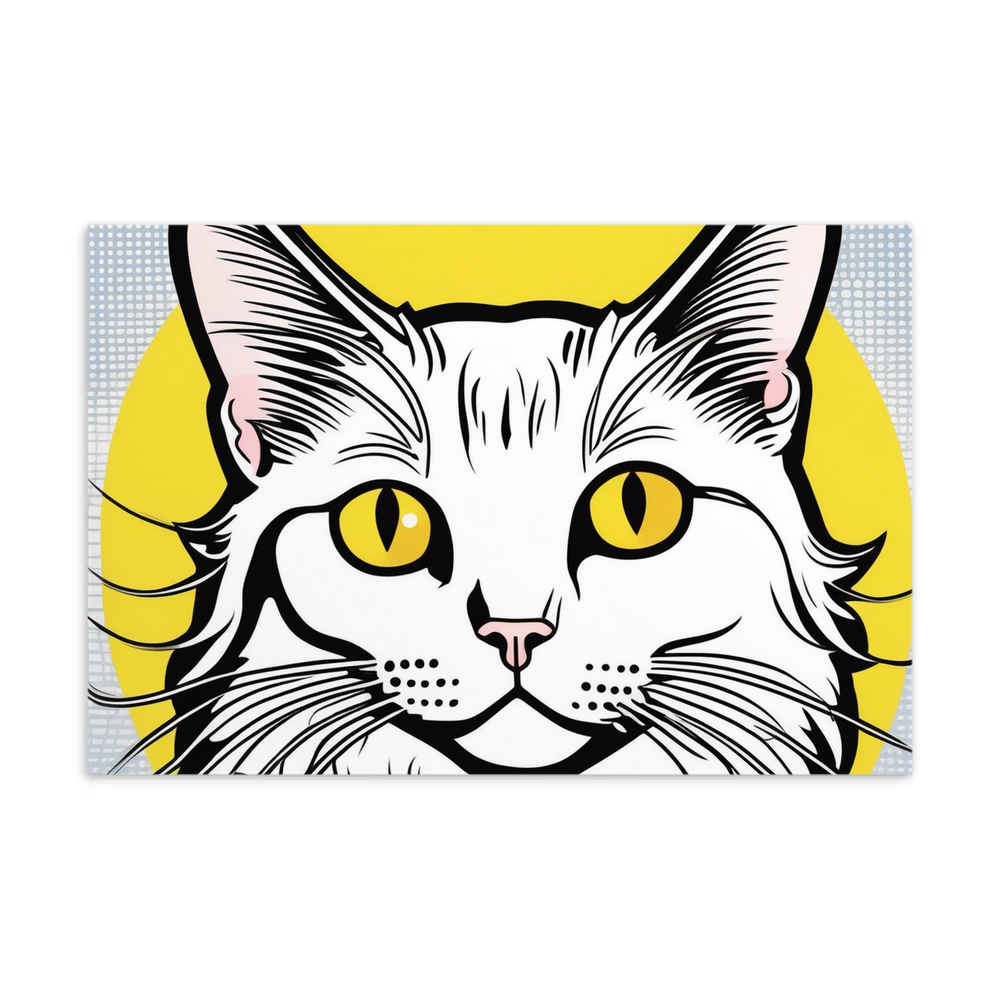 PugMug Custom White Companion Cat Postcard