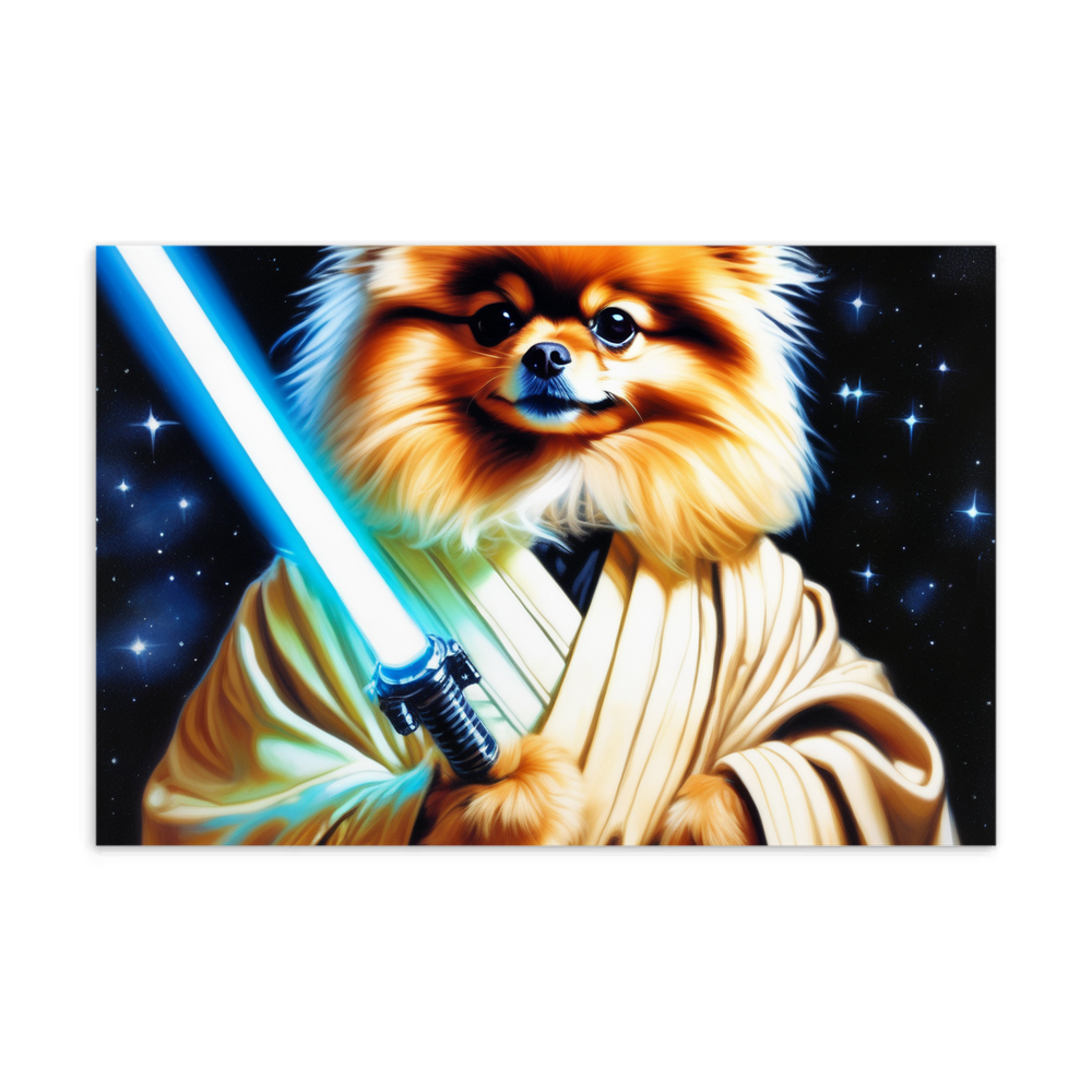 PugMug Custom Tan Pomeranian Postcard