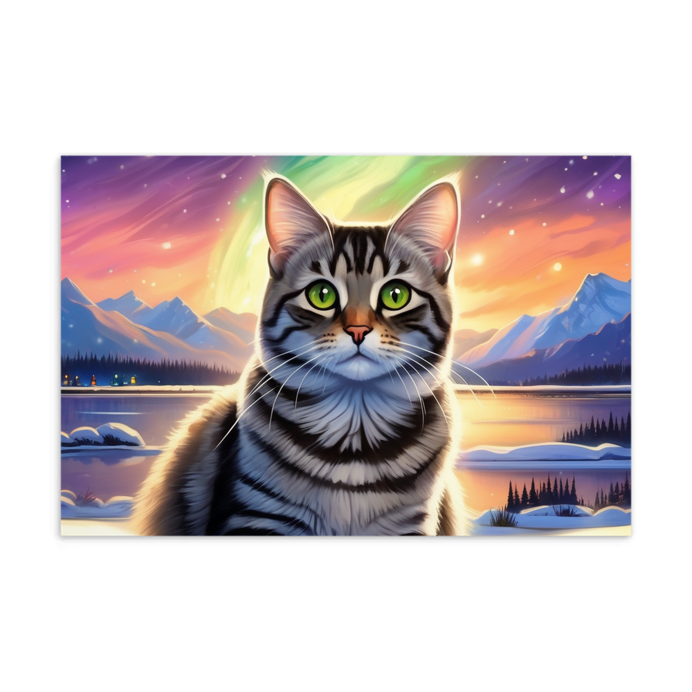 PugMug Custom Tabby American Shorthair Cat Postcard