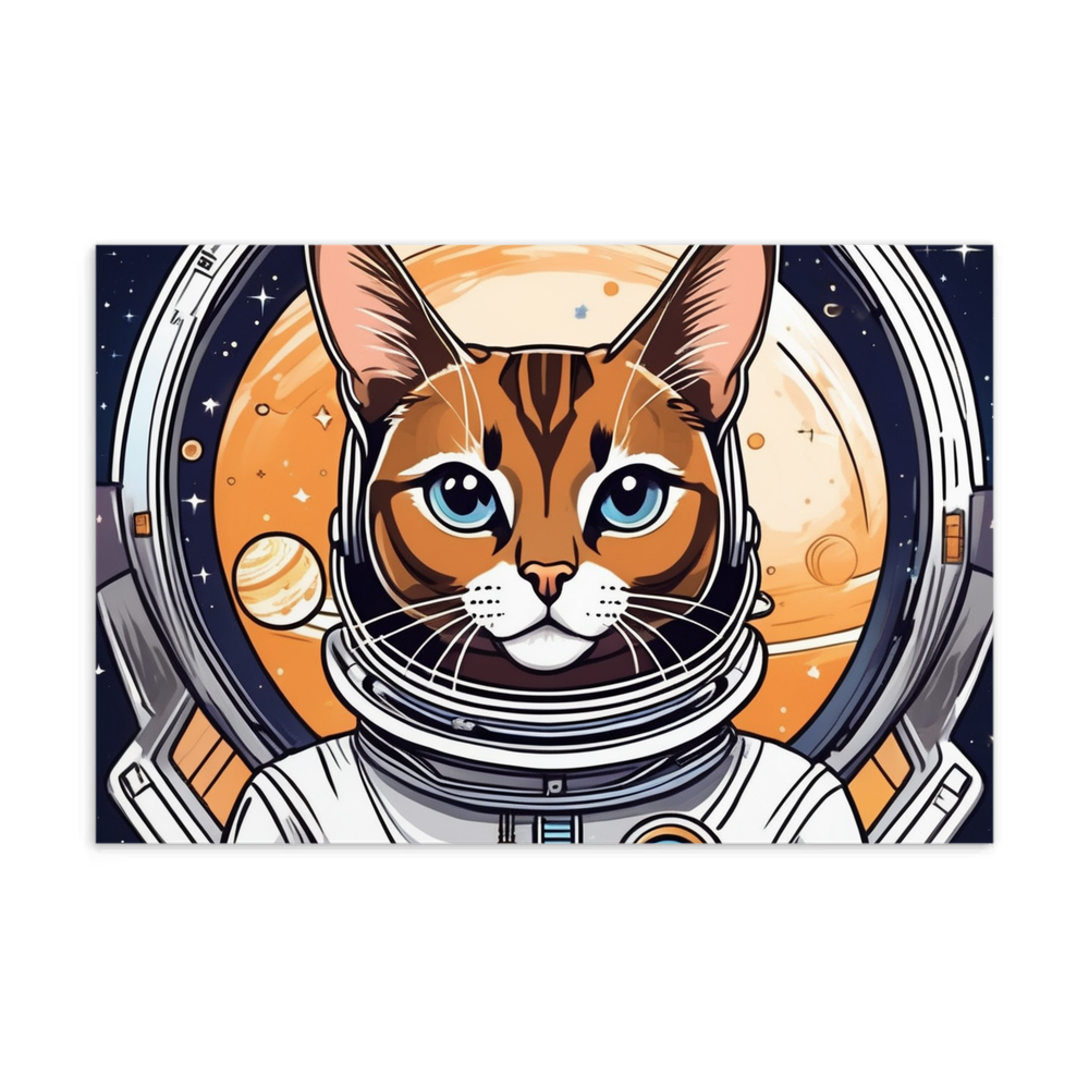 PugMug Custom Tabby Abyssinian Cat Postcard