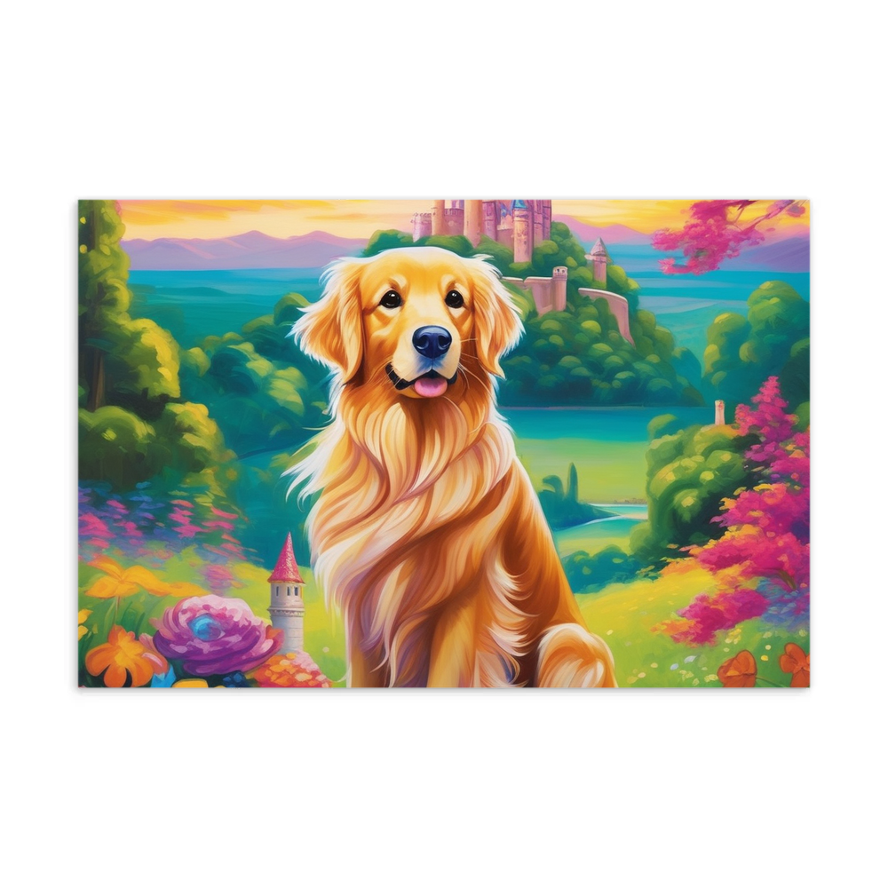 PugMug Custom Golden Retriever Postcard
