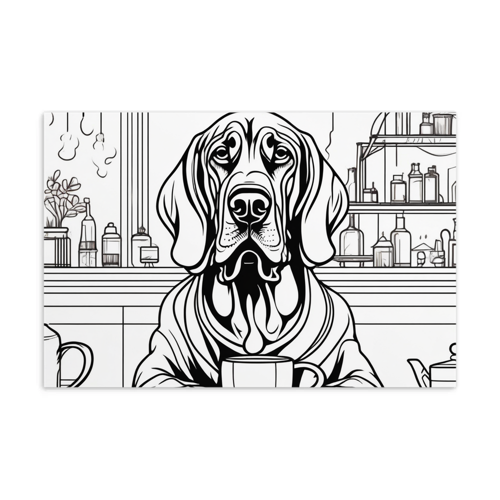 PugMug Custom Bloodhound Postcard