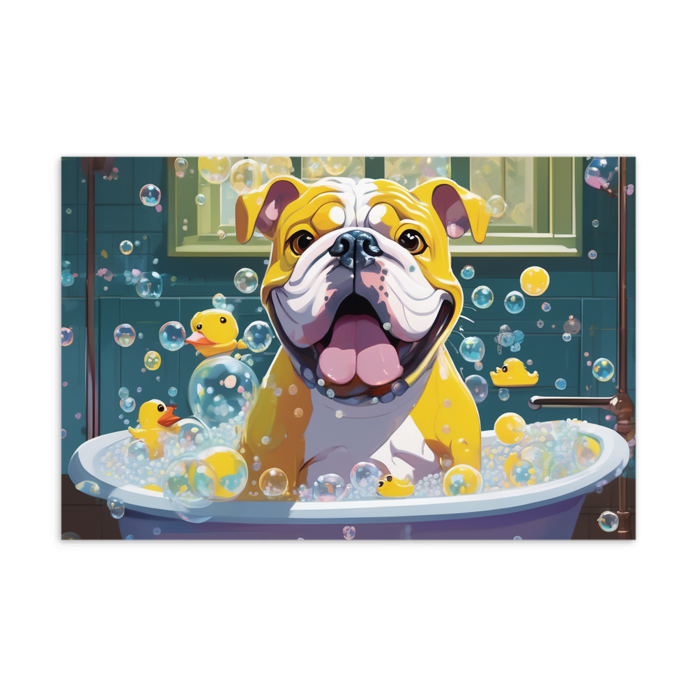 PugMug Custom Bulldog Postcard