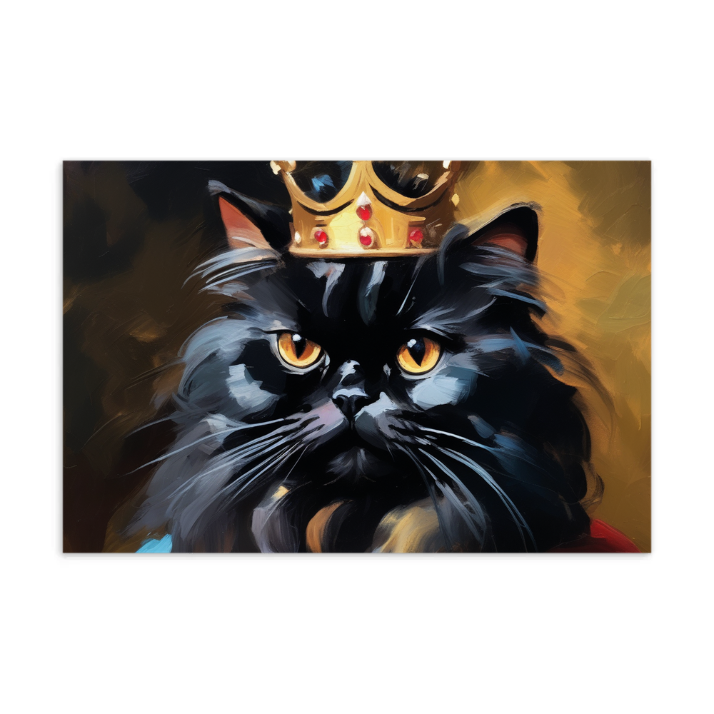 PugMug Custom Black Persian Cat Postcard