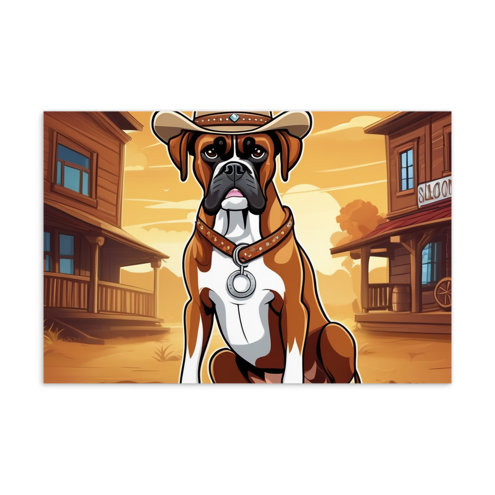 PugMug Custom Boxer Dog Postcard