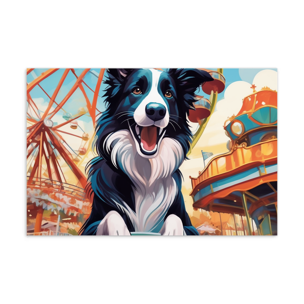 PugMug Custom Border Collie Postcard