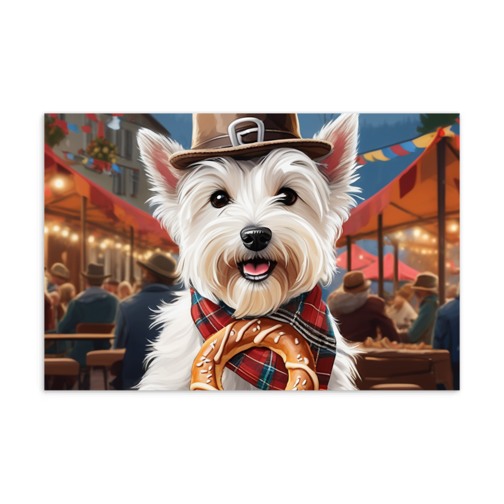 PugMug Custom West Highland White Terrier Postcard
