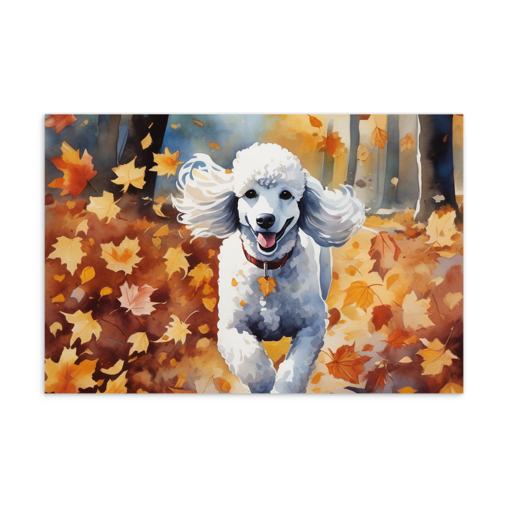 PugMug Custom White Poodle Postcard