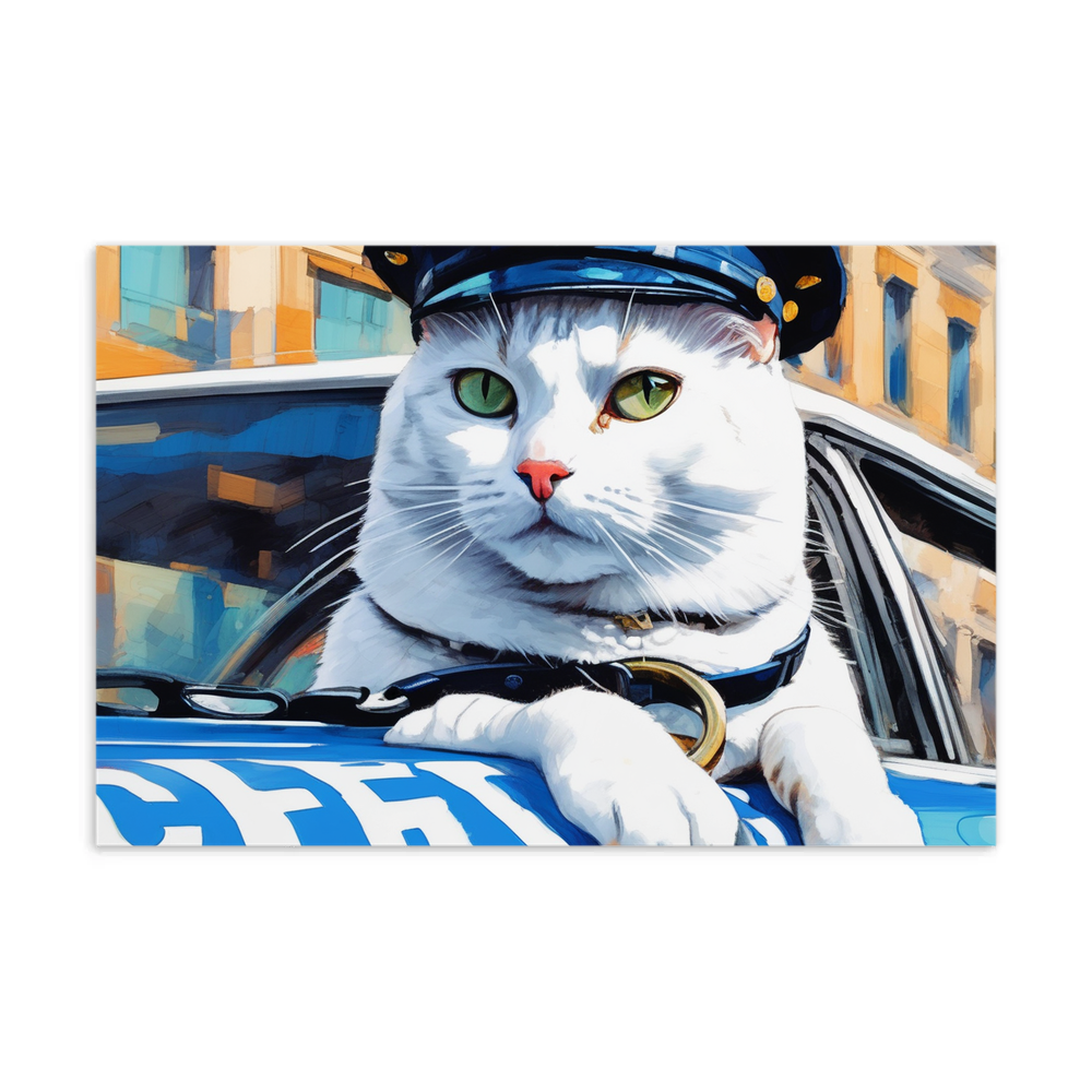 PugMug Custom White Companion Cat Postcard