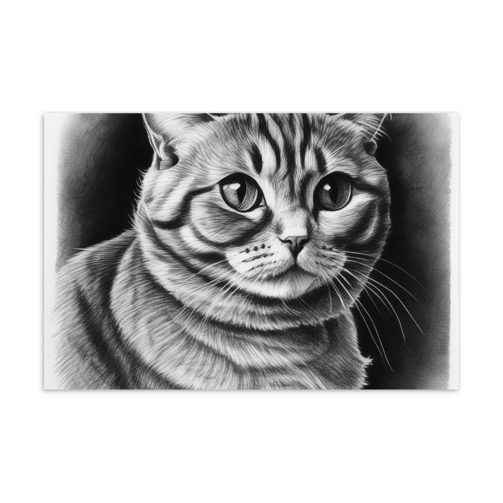 PugMug Custom Tabby Scottish Fold Cat Postcard