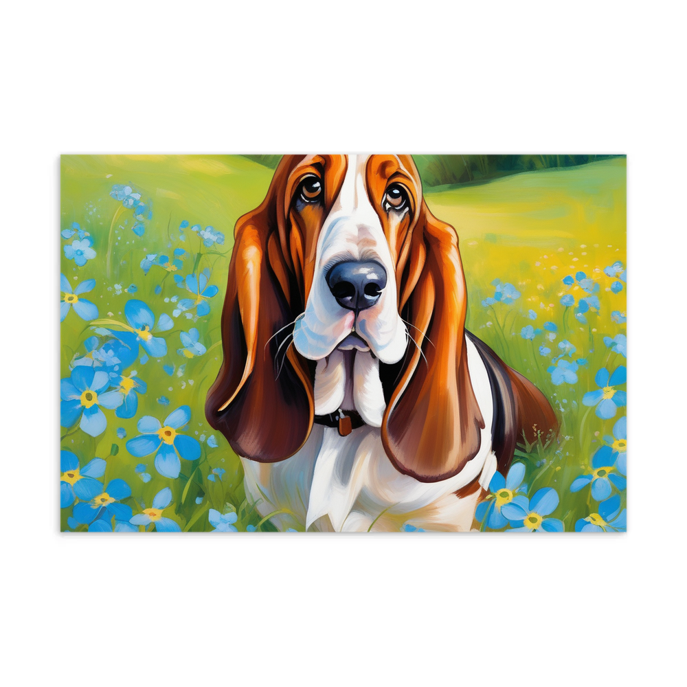 PugMug Custom Basset Hound Postcard