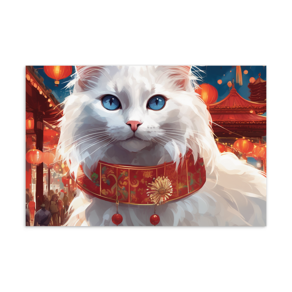 PugMug Custom White Ragdoll Cat Postcard