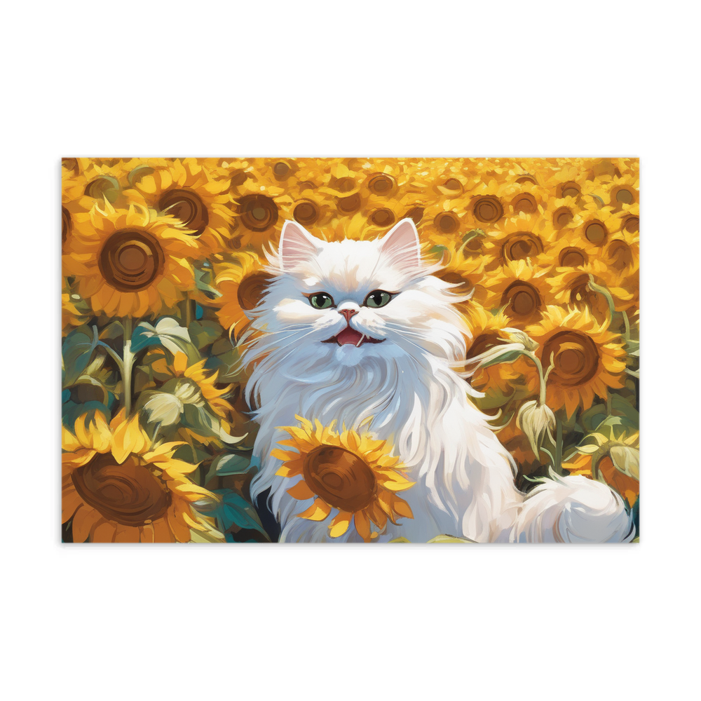 PugMug Custom White Persian Cat Postcard