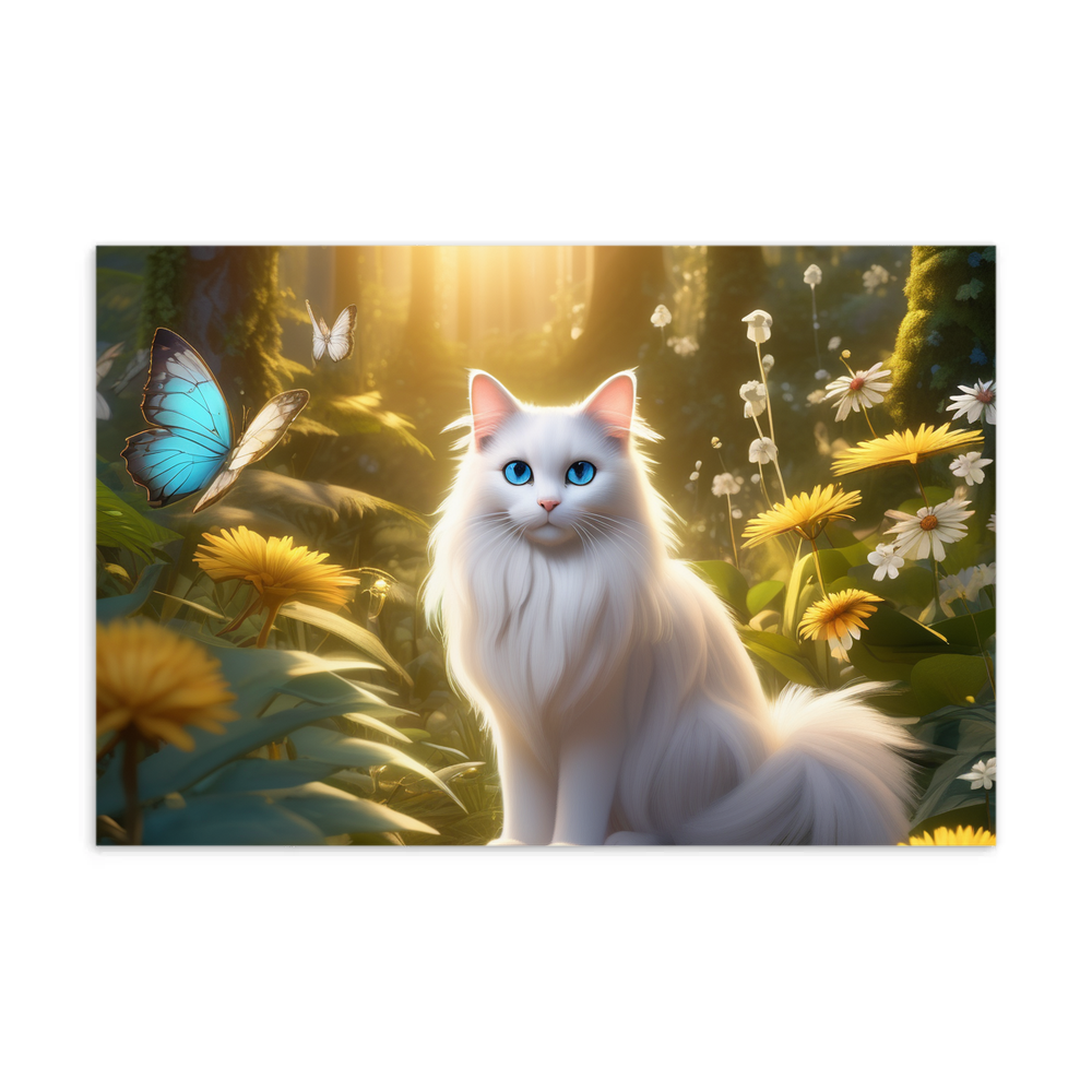 PugMug Custom White Ragdoll Cat Postcard
