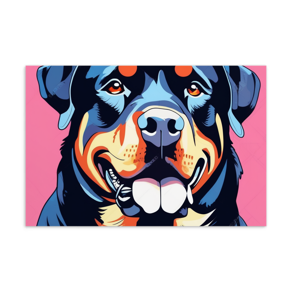PugMug Custom Rottweiler Postcard