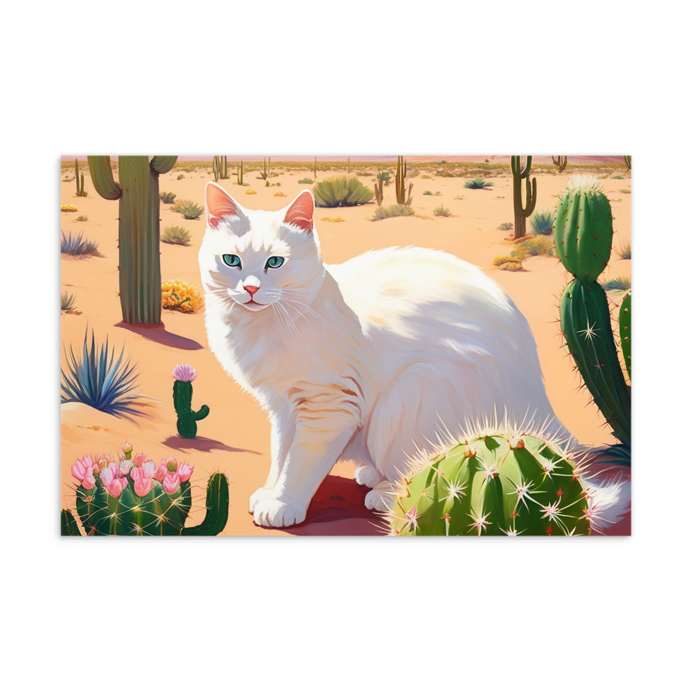 PugMug Custom White Companion Cat Postcard