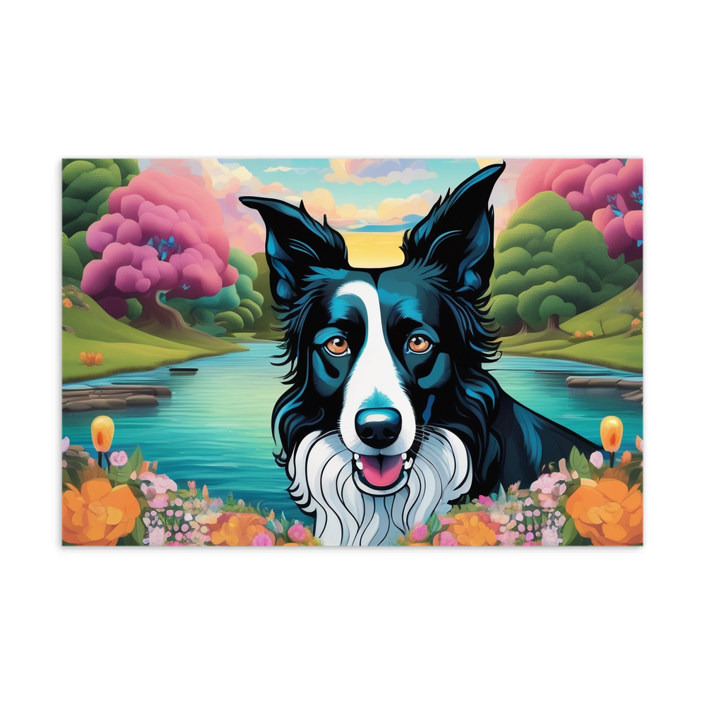 PugMug Custom Border Collie Postcard